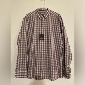 Ermenegildo Zega NWT Plaid Long Sleeve Button Down Dress Shirt Men’s XXL